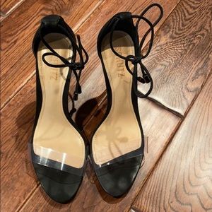 Schutz Joseanna vinyl ankle lace sandal